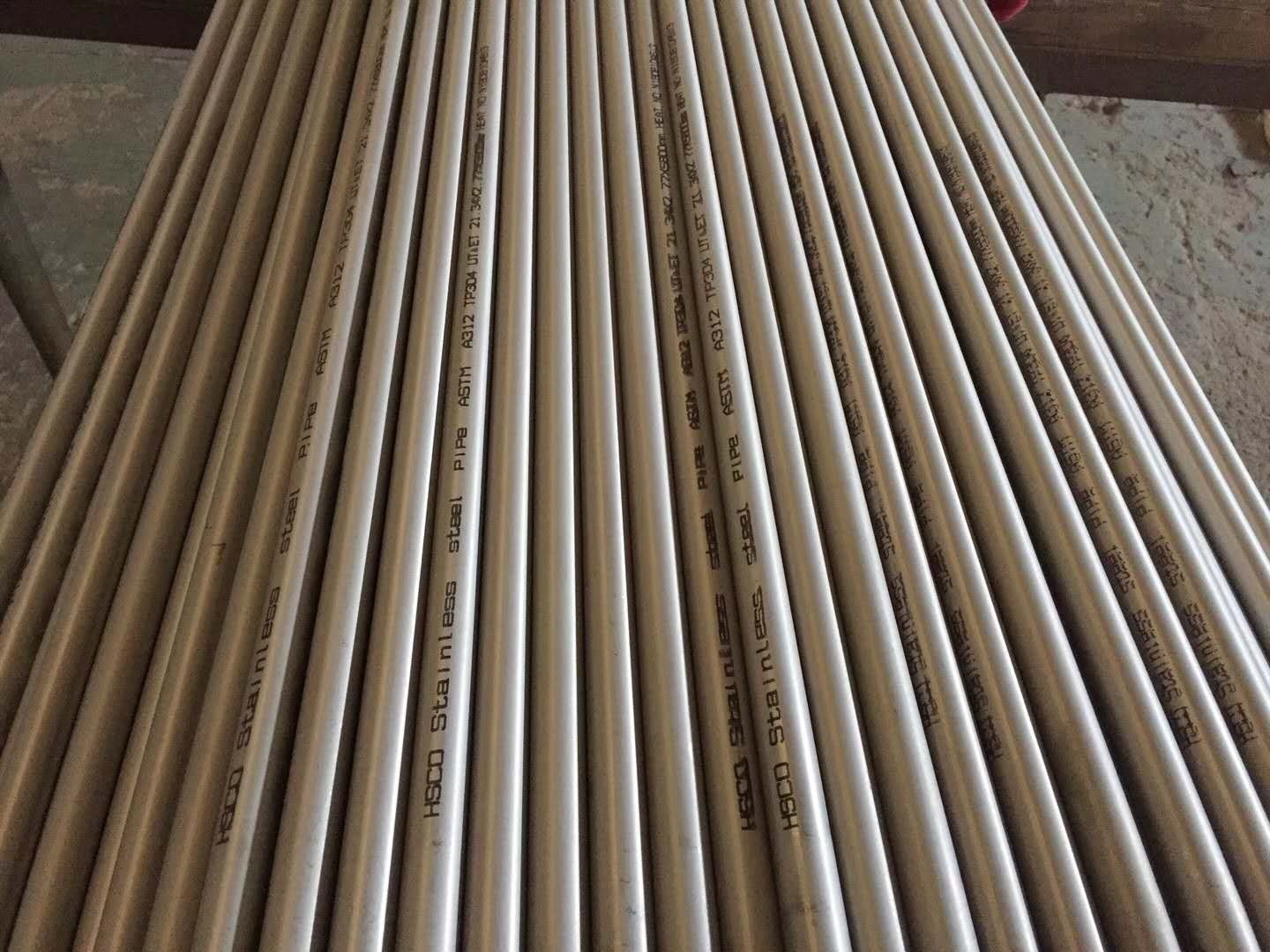 不鏽鋼無縫管 ASME A312 TP304 21.3*2.77